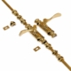 Back-to-Back Lever Cremone Bolt Set – 110 (280cm) Solid Brass Espagnolette Door Fastener – Heavy French Rustic Hardware