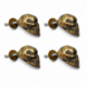 2 Small Skull Head Wall Hooks Solid Brass 3.1/2" Coat Hat Hooks Heavy Vintage Gothic Antique Brass Hanger