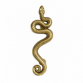 Rattlesnake Solid Brass Door Handle 14 Rustic Handmade Snake Pull Left or Right Side Available Antique Old Style Brass Grab Handle