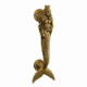 brass 9 Long Hair Mermaid Vintage style heavy solid brass door handles pull stunning beautiful entry grab 22cm long