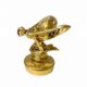 Solid Brass Polished 4.12 Rolls Royce Kneeling Flying Lady Mascot on Base – Spirit of Ecstasy Rustic Replica