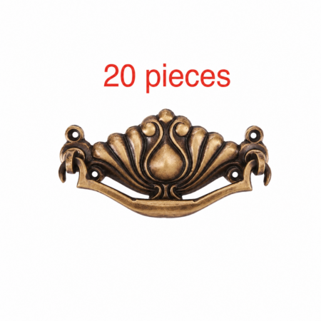 20 pieces 20 CAST brass 3.34 inch version A123 medium watsonbrass pull handle antique solid brass vintage old style replace drawer