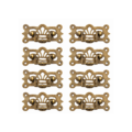 8 Heavy Solid Brass Drawer Pull Handles – Large WATSON A3 Box Pulls – Polished Vintage Antique Style Cabinet Handles