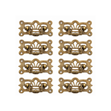 8 Heavy Solid Brass Drawer Pull Handles – Large WATSON A3 Box Pulls – Polished Vintage Antique Style Cabinet Handles
