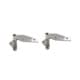 2 x Solid Brass Ice Box Hinges 5 inch total overall Offset 32mm 1.14 inch  Heavy Duty Vintage Cast Brass