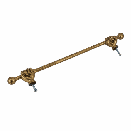 Solid heavy Brass Fist Hand Towel Rail 15 Vintage Antique Style