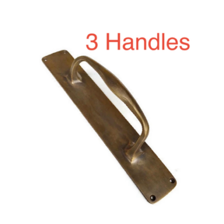 3 Barn Door Pull Handle 12" x 2" – Heavy Rustic Pub Style Grab Handle code 733 BAR