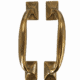 4 HEAVY SOLID BRASS BARN DOOR HANDLES – VINTAGE PUB GRAB PULLS – 12” / 30CM – STYLE 733