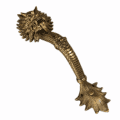 AMAZING EXTRA LARGE 19 DRAGON GRAB – HAND CAST REAL BRASS DOOR HANDLE HOOK PULL