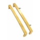 LARGE 18 SOLID BRASS D PULL HANDLE – 450MM HEAVY VINTAGE KITCHEN CABINET DOOR DRAWER PULL