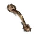 AMAZING EXTRA LARGE 19" DRAGON GRAB – HAND CAST REAL BRASS DOOR HANDLE / HOOK PULL